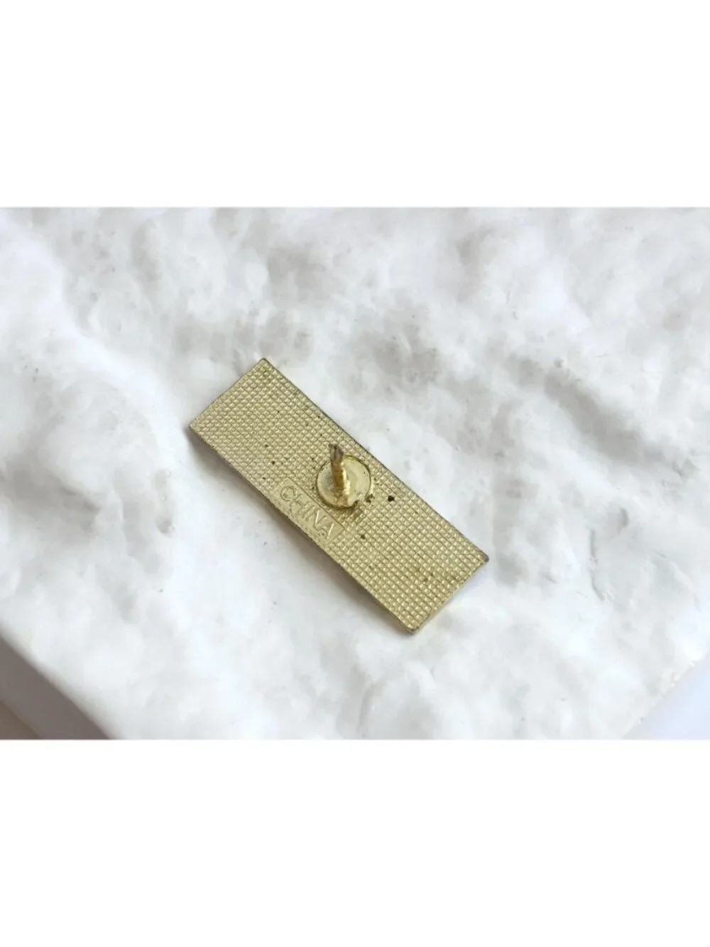 American Flag Commemorative 9/11 Vintage Gold Toned Brooch Pin